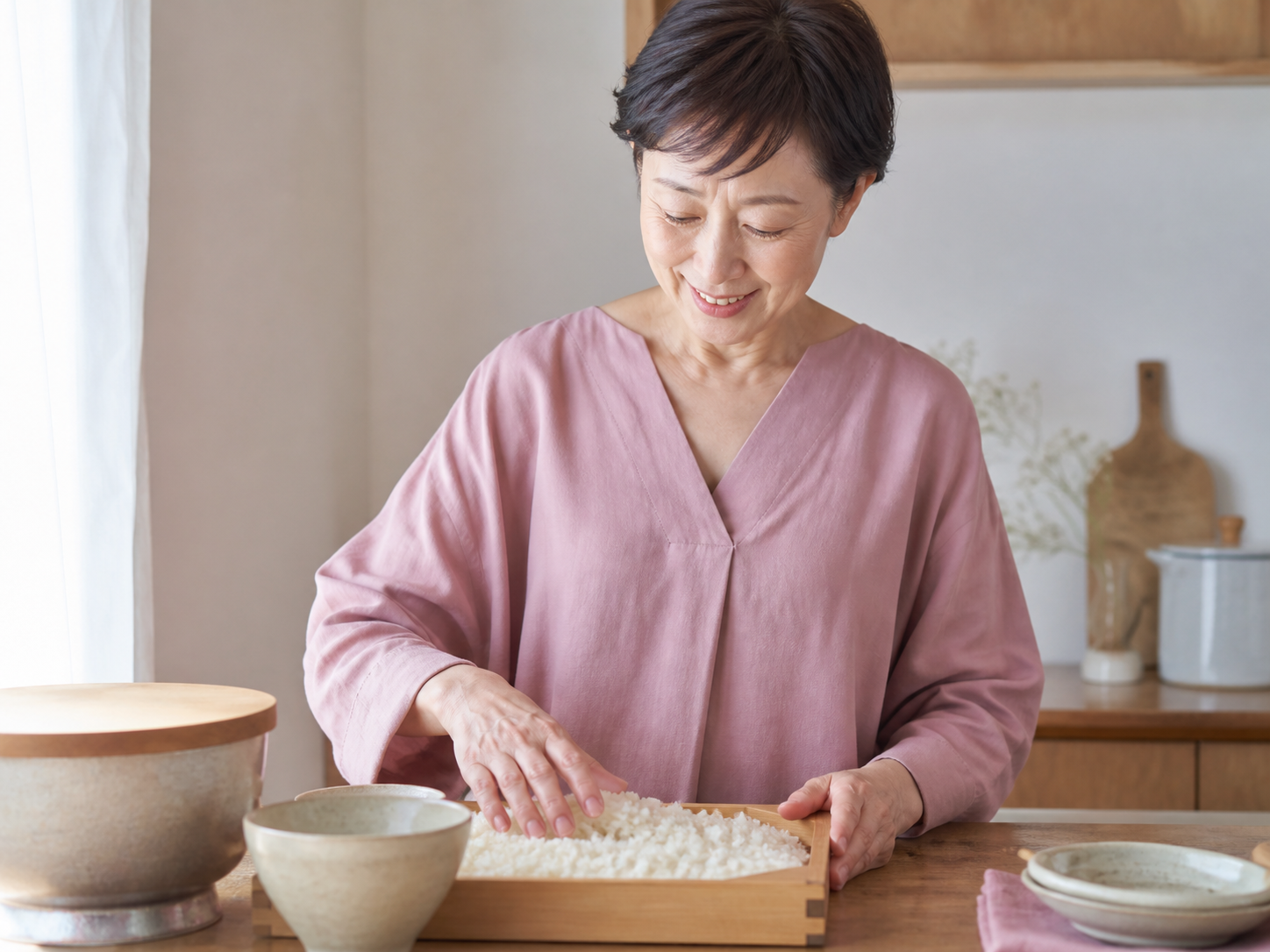 麹づくりという新しい楽しみを見つけた女性